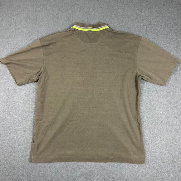 Nike Golf Polo Mens Size‎ Large Tiger Woods Collection Brown Dri Fit Collared - Picture 2 of 8